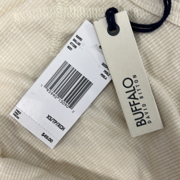 NWT $49 Buffalo Davin Britton Stretchy Long Sleeve Top XS Runs Large - Picture 5 of 6